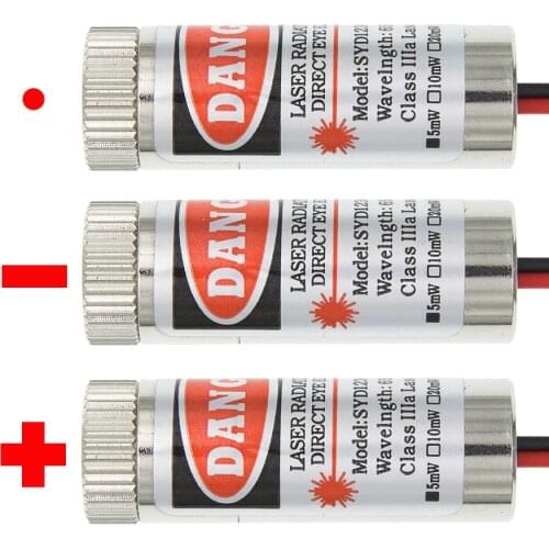 650nm 5mW Red Point / Line / Cross Laser Module Head Glass Lens Focusable Focus Adjustable Laser Diode Head Industrial Class