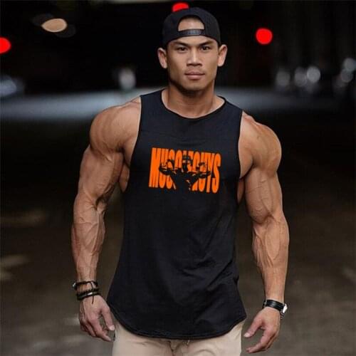 New Brand Cotton Tank Tops Men Summer Gyms Fitness Bodybuilding Stringer Fashion Mens Workout Clothing Sleeveless Shirts Vest