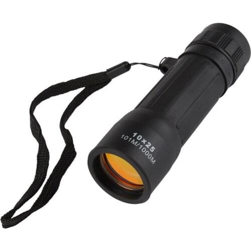 Super High Power Binoculars 10x25 Portable HD OPTICS BAK4 Night Vision Monocular Telescope Hunting Tools Accessories