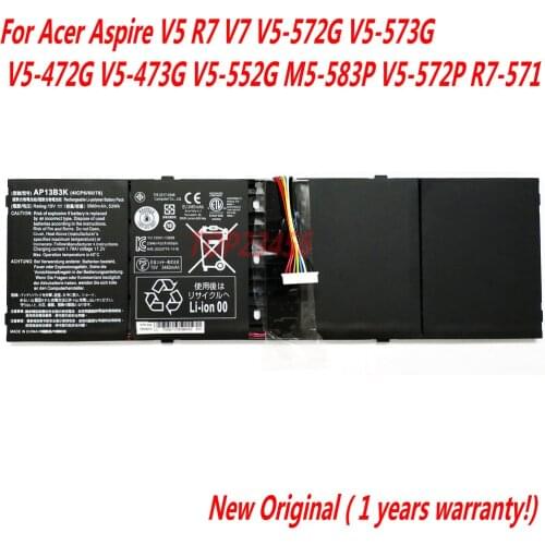 New Original AP13B3K Laptop battery For Acer Aspire V5 R7 V5-572G V5-573G V5-472G V5-473G V5-552G M5-583P V5-572P R7-571 AP13B8K