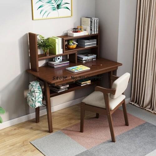 Solid Wood Dining Chair Home Dining Table Chair Backrest Stool Simple Study Computer Learning Armchair Nordic Desk Chair