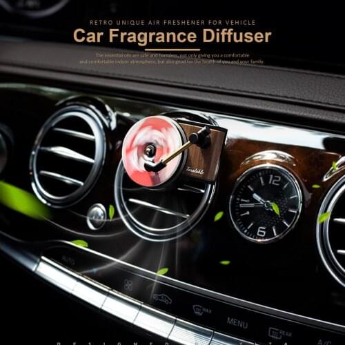 Aromatherapy Ornaments Car Air Conditioning Mouth Ornaments Retro Gramophone Perfume Outlet Aroma Diffuser Retro Air Freshener