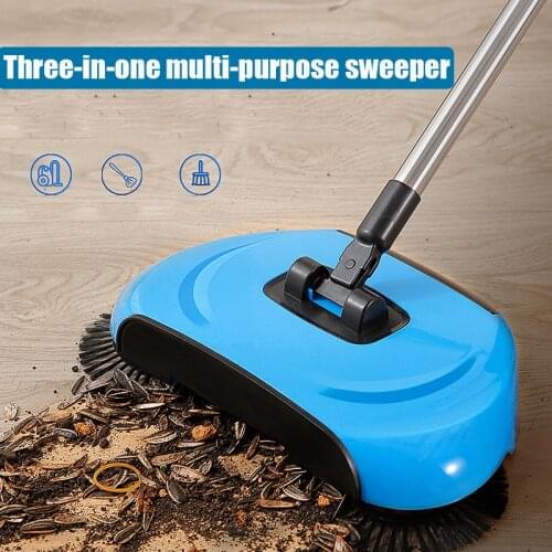 Household Cleaning Sweeping Machine Stainless Steel Hand Push Sweepers Dustpan Easily Household Cleaning Tools Dropshipping