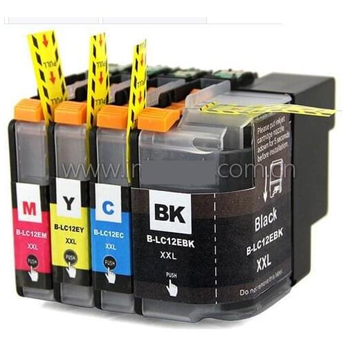 INK WAY Full set of LC12E (lc-12e) ink cartridge for brother printer MFC-J6925DW