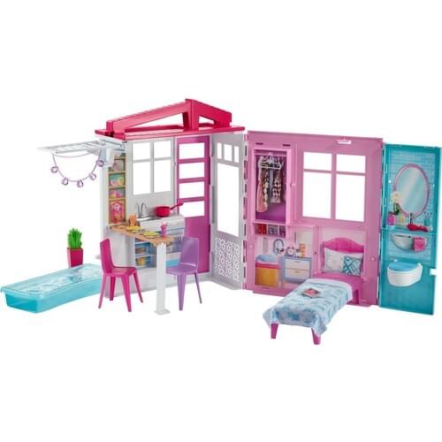 Barbies Portable Portable House-Barbie House-Latest Fashion Barbie House-Barbies Beautiful House-Barbie Doll-barbie Play Set
