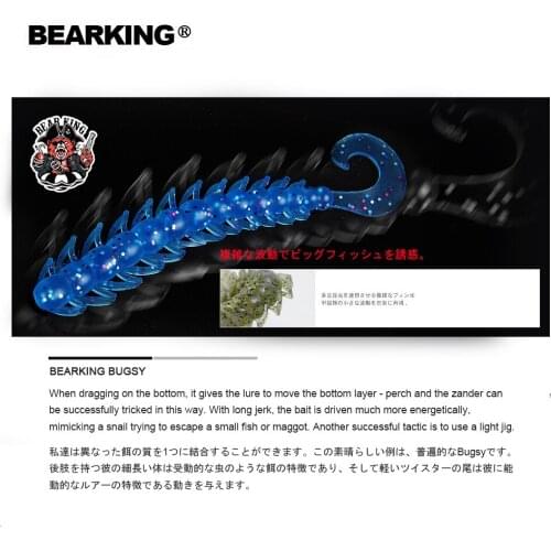 BEARKING 2019 Fishing Lure 50mm 0.54g 30pcs / bag bugsy Soft Baits Fishing Wobbler Bass Bait Artificial Fishing soft Lure