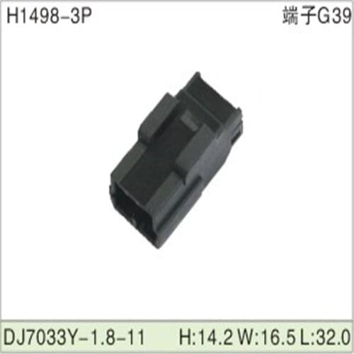 Free shipping 500pcs DJ7033Y-1.8-11 1.8mm 3Pin AMP Car Electrical Wire Connectors for AUdi,VW，BMW，Honda，Toyota，Ford，Mitsubishi