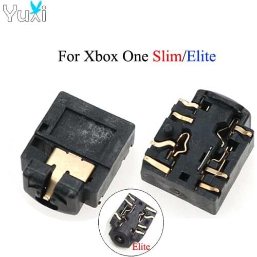 YuXi 3.5mm Headset Jack Headphone Plug Port Socket Replacement For XBOX One Slim Elite Controller Repair Part