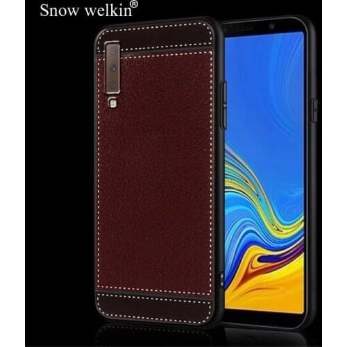 Silicone Case For Samsung Galaxy ON5 A5 A7 2016 2017 C5 C7 C9 Pro G530 A6 Plus A7 2018 A9 Star Lite Soft TPU Litchi Leather Case