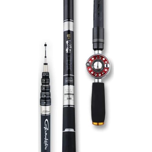 4.5m-7.2m Hollow Rod Carbon Fiber 28 Tone Super Hard Taiwan Fishing Poles Ultra Light Carp Fishing Peche Positioning Canne Pesca