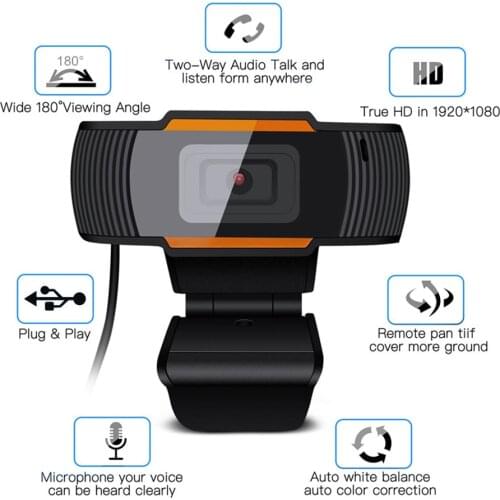 12.0MP Web Cam HD 1080P USB Camera High Definition With mic clip-on Camera 720P Support For Windows XP win2003 win7 8 10