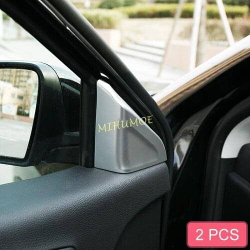 Interior Front Door A-Pillar Cover Trims For 2017-2021 Jeep Compass Matte Chrome