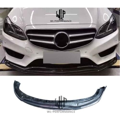 W212 High Quality Carbon Fiber Front Lip Splitter Car Styling For Mercedes Benz E Class W212 Standard Bumper 2014-UP