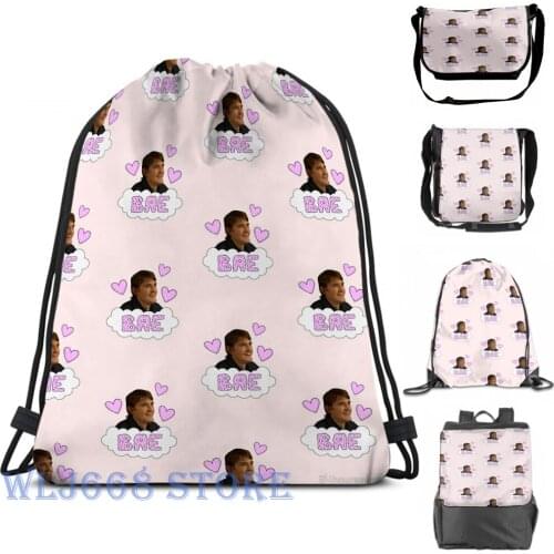 Funny graphic print shoulder Bags women Louis Theroux Fan Club Single shoulder backpack travel for men Gym Bag