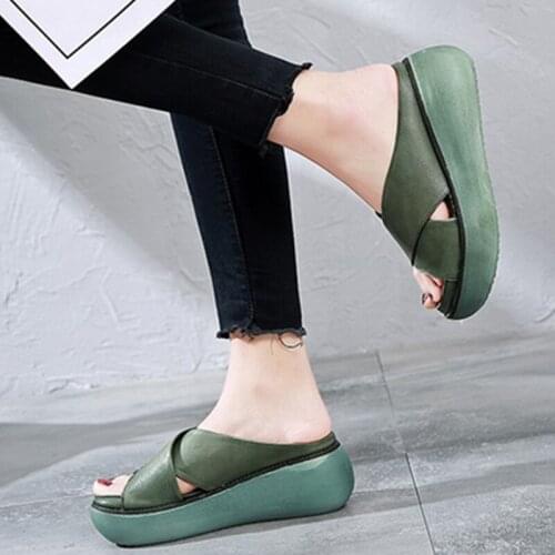 Womens Slippers Summer New Open Toe Soft Sole Comfortable Skin-friendly Lightweight daily wild walking womens shoes U24-50