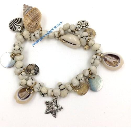 2015 European Boho Jewelry Suppliers handcrafted bracelet stone beads beaded bracelet for women