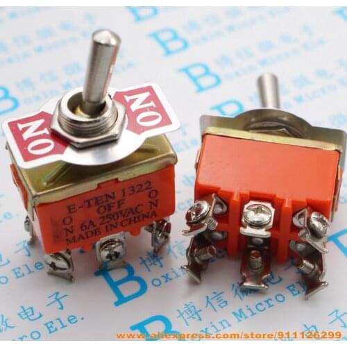 40PCS Original Toggle Switch E-TEN1321 E-TEN1322