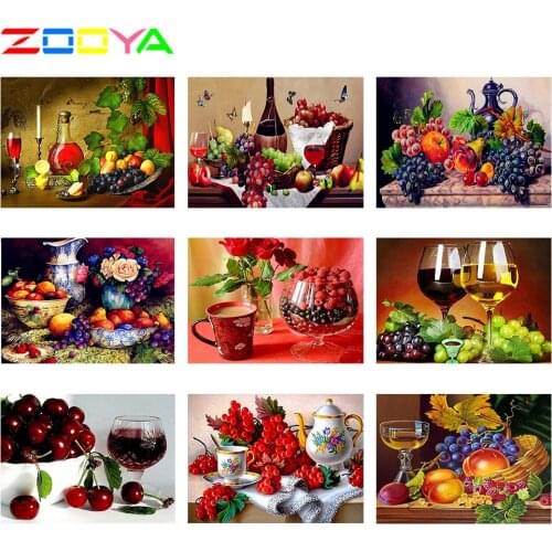 5D Diy Full Drill Diamond Embroidery Painting Fruits Diamond Painting 3D Diy Diamond Mosaic Colorful Fruits Decortions 3Jm034