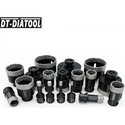 DT-DIATOOL 1pc Dry Diamond Drilling Core Bits Ceramic Tile Hole Saw Hole Cutter Granite Marble Stone Drill Bits Dia 6-115mm