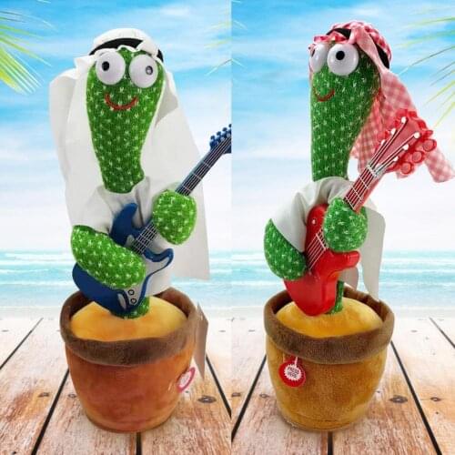 Arab Clothing Cactus Plush Toys Electronic Singing Dancing Cactus Cute Plush Cactus Toys Interesting Childrens Early Education