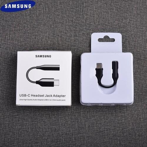 Original Samsung Note 10 Pro USB Type C Male To 3.5MM Earphone Audio Cable 24Bit Digital Adapter For SAMSUNG Galaxy A60 A6S A80