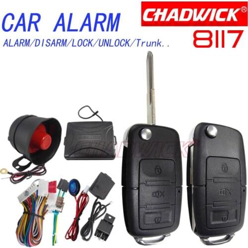 NEW 8117 CHADWICK for German car key upgrade #31 flip key Car Alarm System Universal Siren one-Way Auto Security Keyless Entry