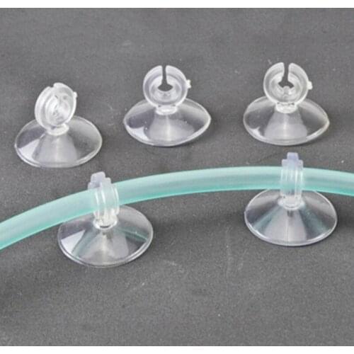 Aquarium Sucker Suction Cup Holder for Fish Tank 5/6mm Air Pump Airline Tube Transparent Aquarium Air Pump