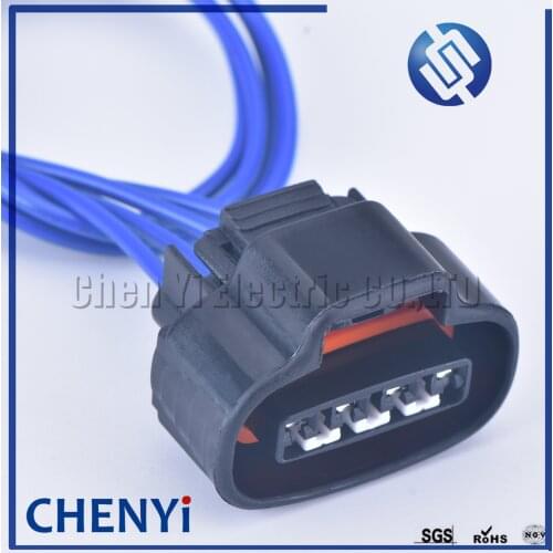 2JZ-GE Distributor Crank 4 Pin Female Wire Connector TPS Boost Sensor Oval Ignition Coil Connector Sumitomo For Toyota with wire