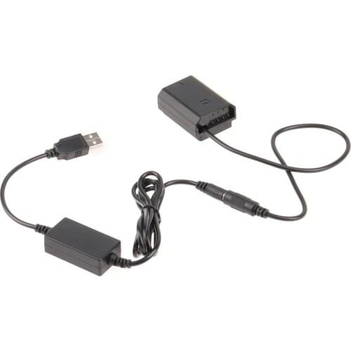NP-FZ100 Dummy Battery Plate Couple with 5V 2A USB Cable for Sony A9 A7R3 A7M3 A7III A7R4 A7M4 A6600