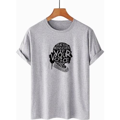 Notorious RBG T Shirt Feminist Ruth Bader Ginsburg Tops Men Women Unisex Harajuku Casual Cotton Tees 11 Colour Plus Size