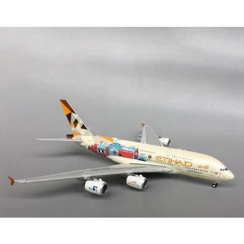 Etihad Airways A380 A6-APC British Painted Airplane Model Diecast 1/400 Scale Static Display Adult Collection Mini Hot Toy