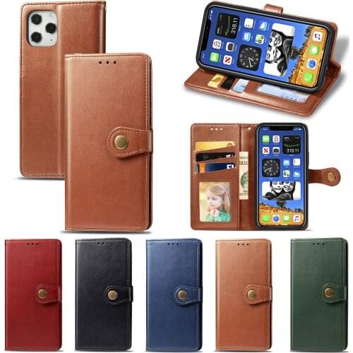 Leather Flip Case For iPhone 11 12 Pro X XR XS Max 6 6S 7 8 Plus SE 2020 12 Mini Cover Luxury Quality Phone Case