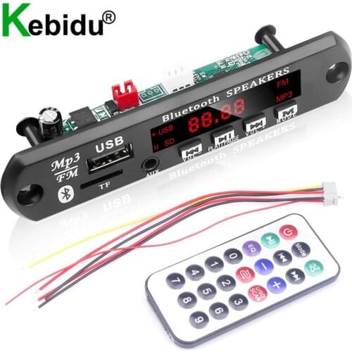 MP3 Decoder Board Module Bluetooth V5.0 Car MP3 Player Handsfree Calling FM AUX Radio For Iphone Samsung Speaker Voice Recorder