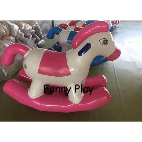 Inflatable rocking horse model Large Toy Horse Inflatable Rocking Horse Inflatable seesaw air sealed teeterboard