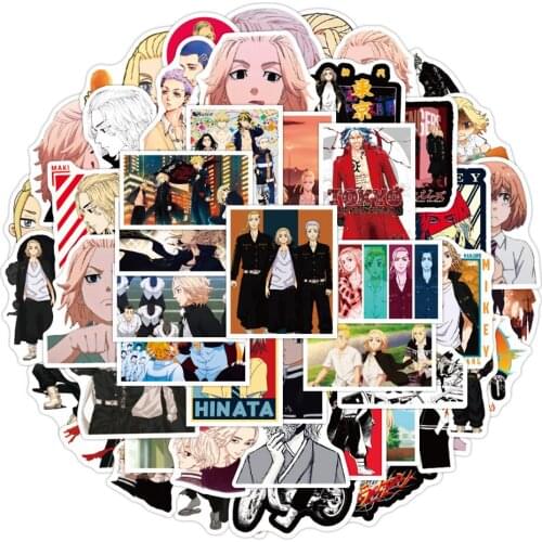 10/30/50pcsNew Japanese Cartoon Anime Tokyo Avengers Graffiti Decoration Suitcase Guitar Waterproof Stickers Wholesale