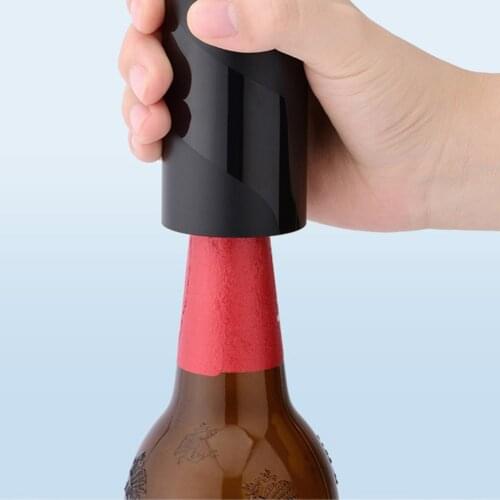 Easy Press Beer Bottle Opener Stainless Steel Push Down Beer Bottle Cap Opening Tool Automatic Beer Starter Kitchen Accessories