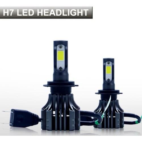 PAMPSEE H4 H7 H11 H1 LED Car Headlight Bulbs Hi-Lo Beam COB 72W 8000lm 6500K Auto Led Headlamp Led Light Bulb 12v 24v Headlights