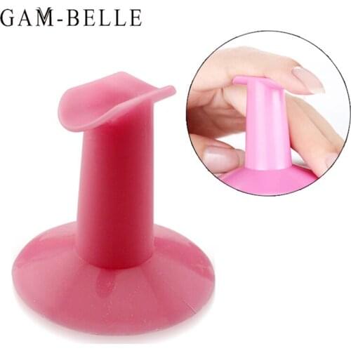 GAM-BELLE Nail Art Finger Stand Holder Plastic Manicure Accessories Tools Practice Nail Finger Stand Support Holder Random Color