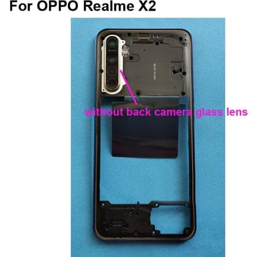 Tested LCD Holder Screen Front Frame For OPPO Realme X2 Housing Case Middle Frame For OPPO Realme X 2 Spare Parts