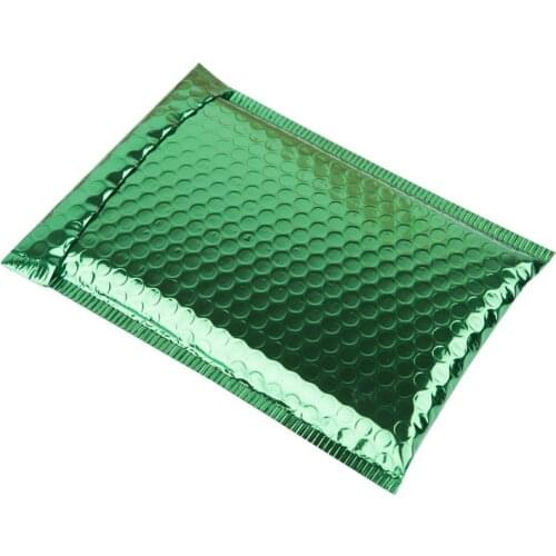 20Pcs/Lot Green Shipping Envelopes with Bubble Waterproof Shipping Bags Self Seal Shipping Envelopes Shockproof Mail Packaging