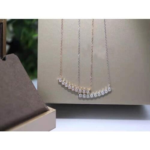 Hot Brand Pure 925 Sterling Silver Jewelry Women Necklace Stone Pendants Design Summer Neckalce