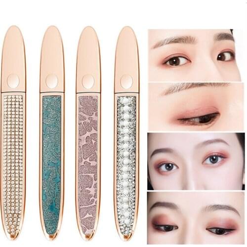 1pc Magic Self-adhesive Eyeliner Pen Makeup Glue-free Magnetic-free False Eyelashes Tool Waterproof No Blooming Eye Liner Pencil