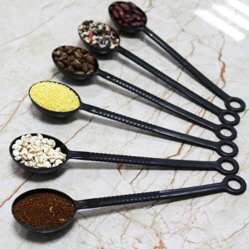 10Pcs Plastic Flour Coffee Measuring Spoon Kitchen Baking Scale Tools