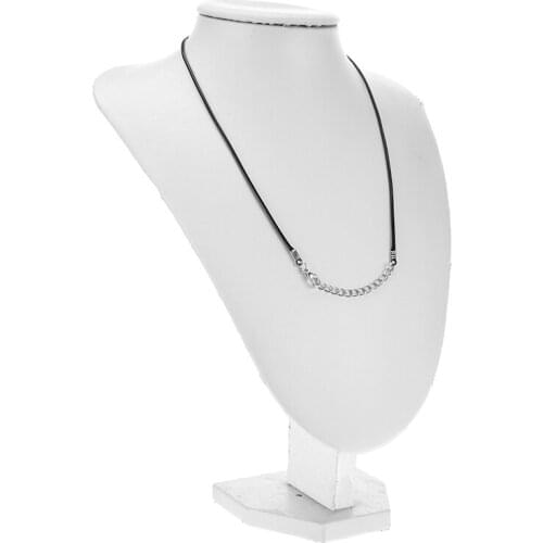 10pcs Shellhard Adjustable DIY Necklace Rope Fashion Black PU Leather String Chain Clasp String Cord Charms Jewelry Finding