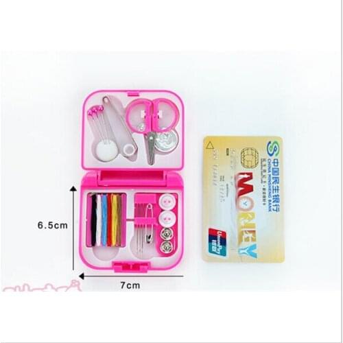 100pcs Portable Travel Sewing Kits Box Needle Threads Scissor Thimble Home Tools
