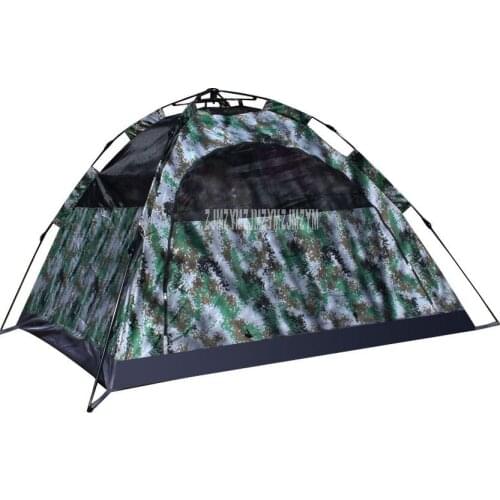 2M Double Person Camouflage Automatic Tent 420D Thick Oxford Cloth Waterproof Tent Outdoor Camping Hiking Picnic Fast Open Tent