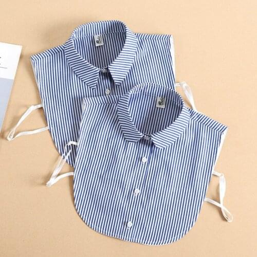 2021 Fashion Women Solid Color Fake Collar for Women Blouse Detachable Shirt Collar False Collar Lapel Sweater Decorative