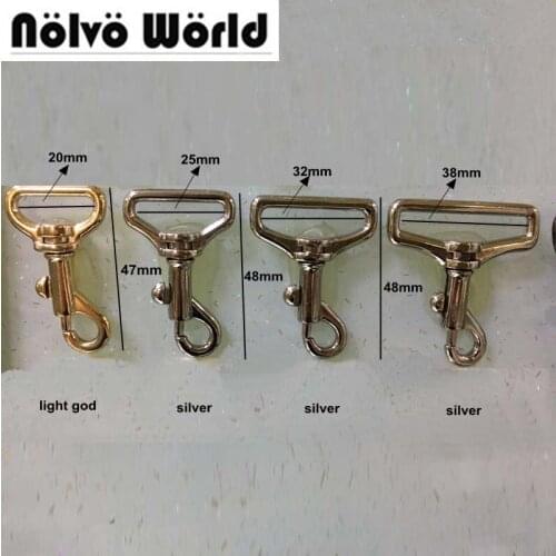 30pcs silver zinc alloy snap 20 25 32mm swivel hook handbags metal hooks and loops lower price china hardware online shop whole
