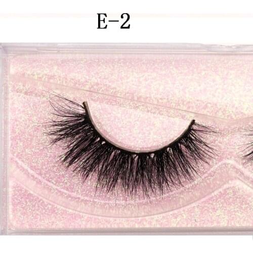 3D eyelashes Mink eyelashes handmade makeup full strip soft mink eyelashes fluffy lashes full volume false eyelashes E02