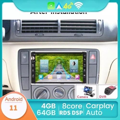 Car GPS For VW PASSAT B4 B5 BORA JETTA GOLF 4 SHARAN POLO MK5 MK4 MK3 T5 TRANSPORTER For Peugeot 307 Carplay 32G Android System